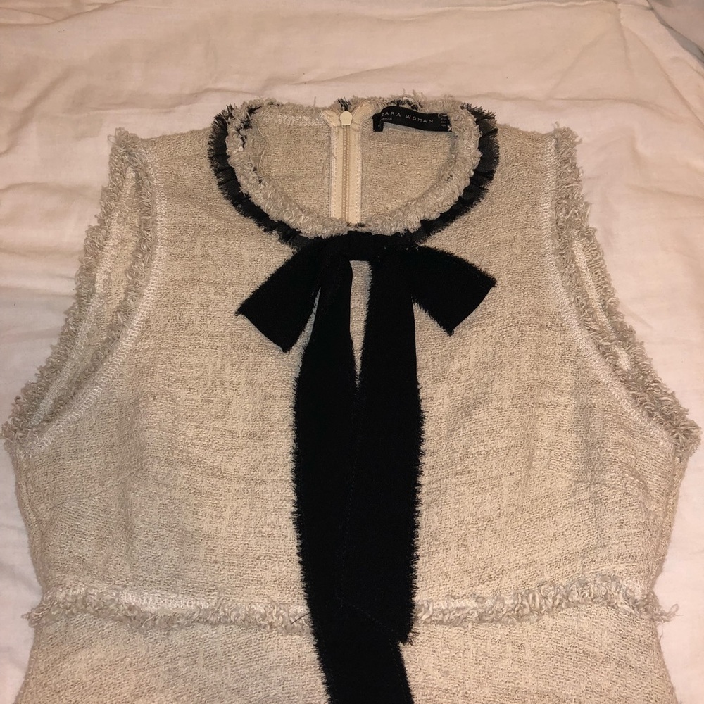 Cream colored Zara dress.